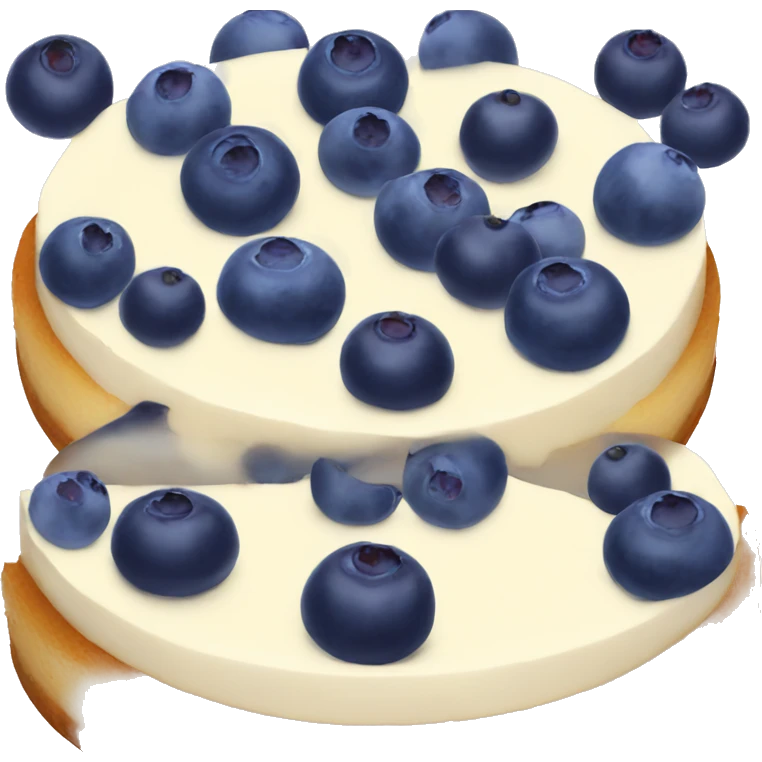 Blueberry cheesecake  emoji
