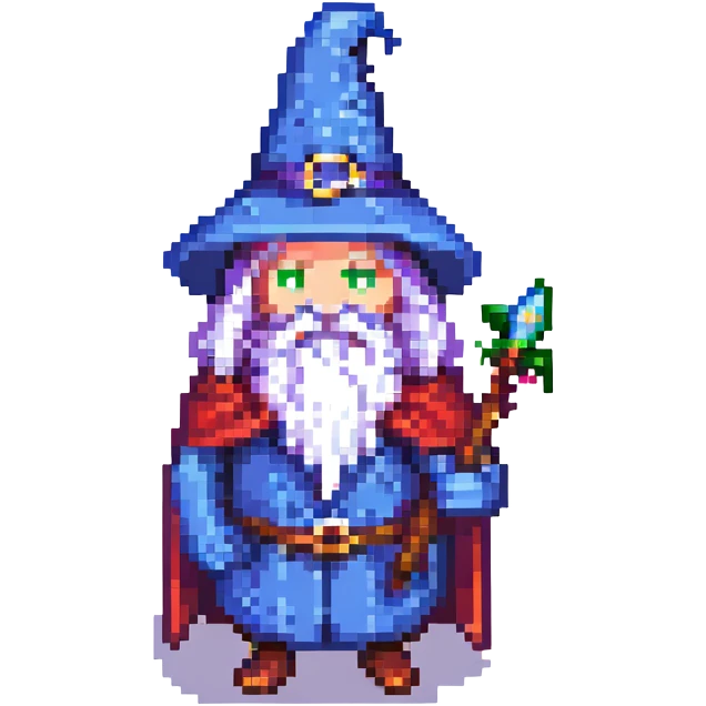 wizard bean pixel art emoji