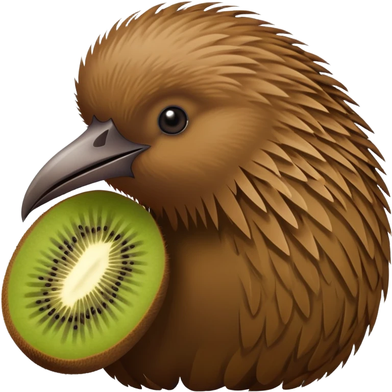 kiwi bird brown emoji