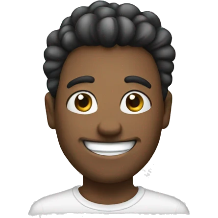 mo hair,smile face emoji