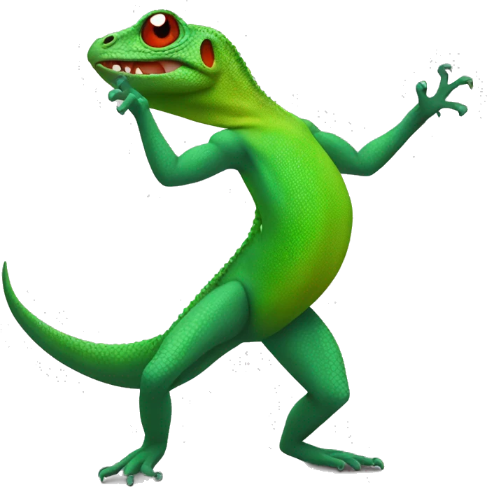 Lizard doing the dougie  emoji