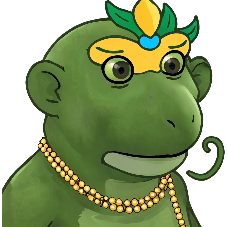 Monkey in Mardi Gras  emoji