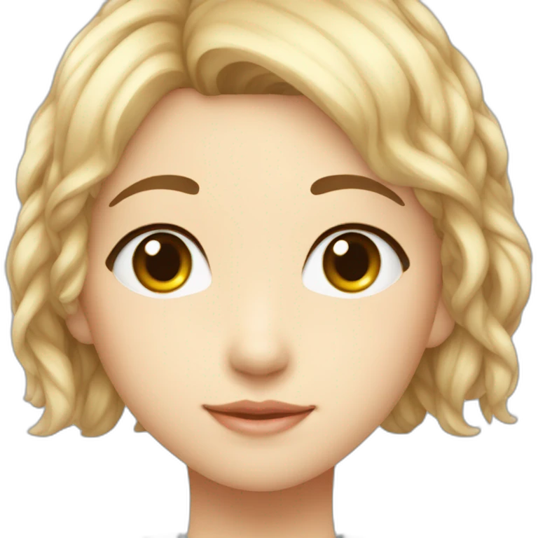 Ai hoshino , qui fais un coeur emoji