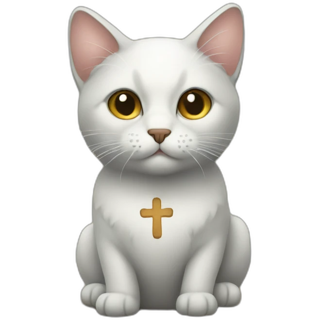 cat with cross emoji