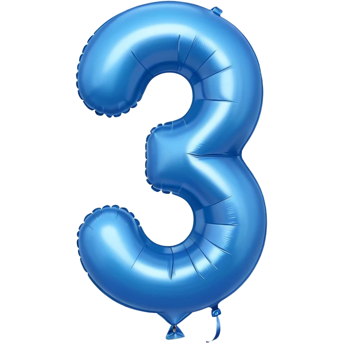 blue balloon with number 55 emoji