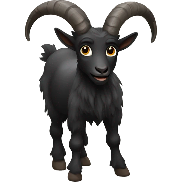 black satyr goat emoji
