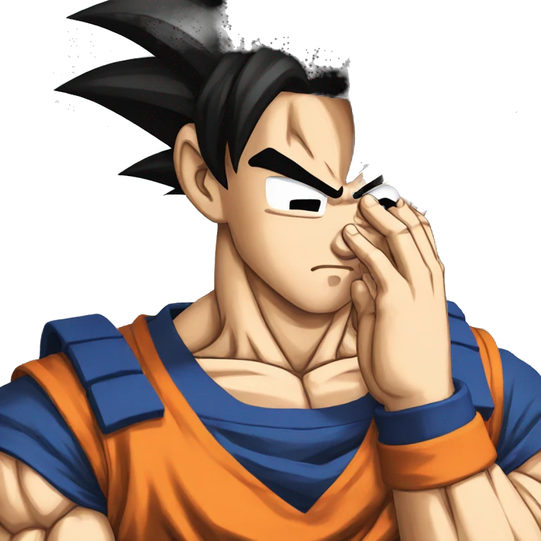 Goku facepalm emoji