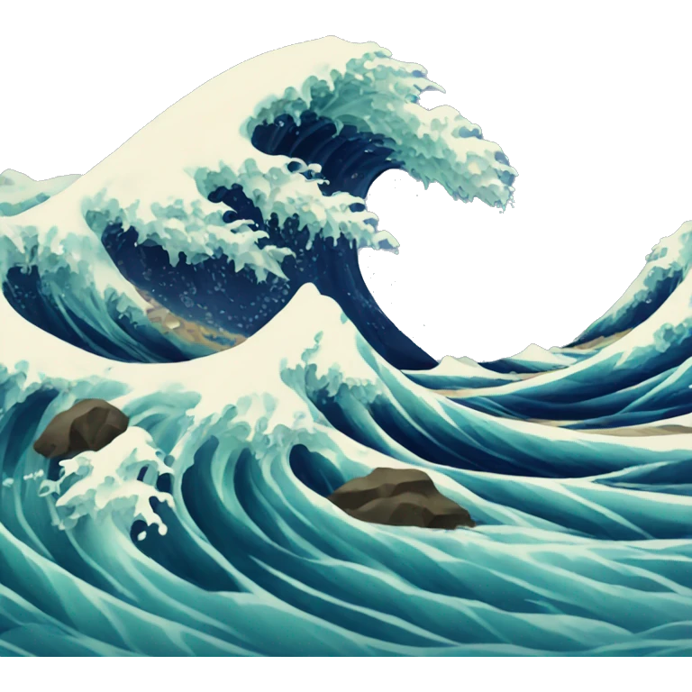 Ocean wave emoji