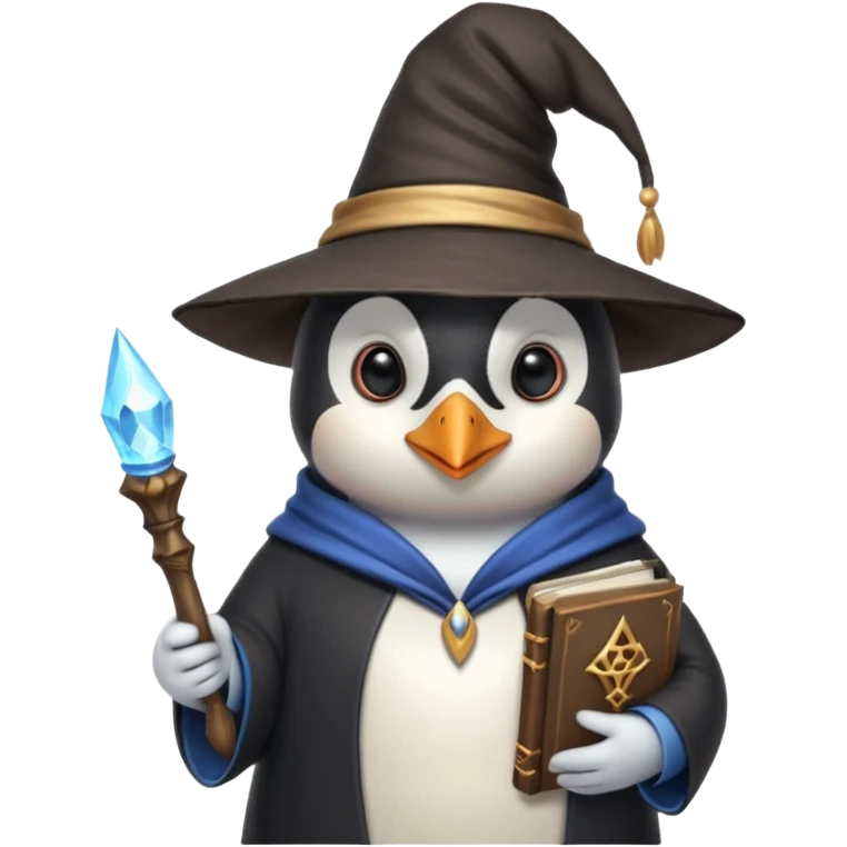 Penguin Wizard emoji