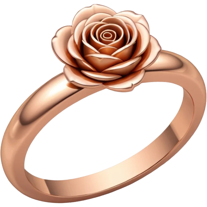 Rose gold ring emoji