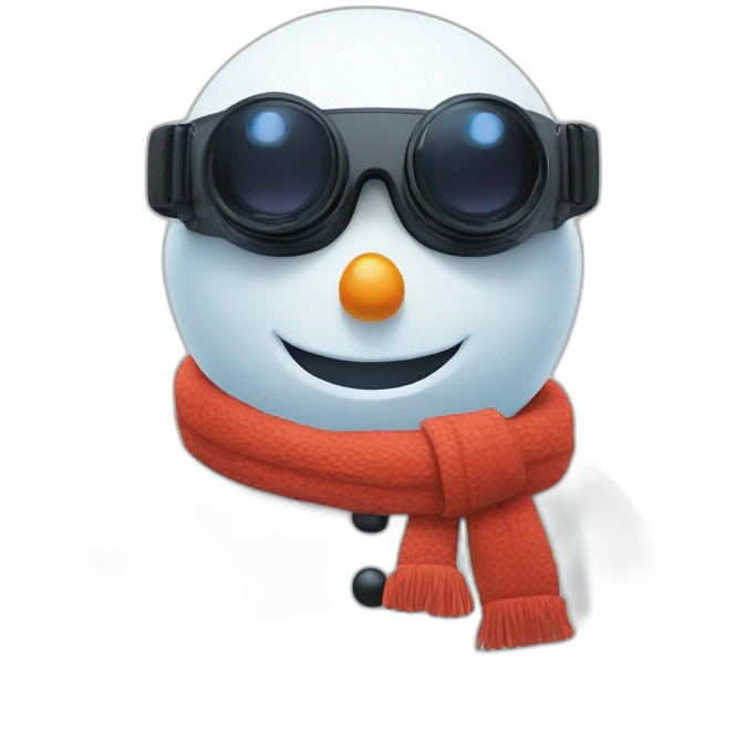 snowman in vr glasses emoji