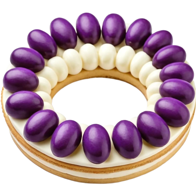 Белое сердце с фиолетовыми краями emoji