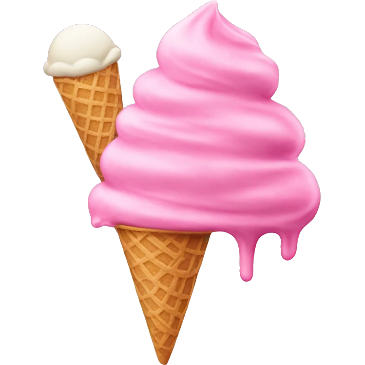 pink ice cream emoji