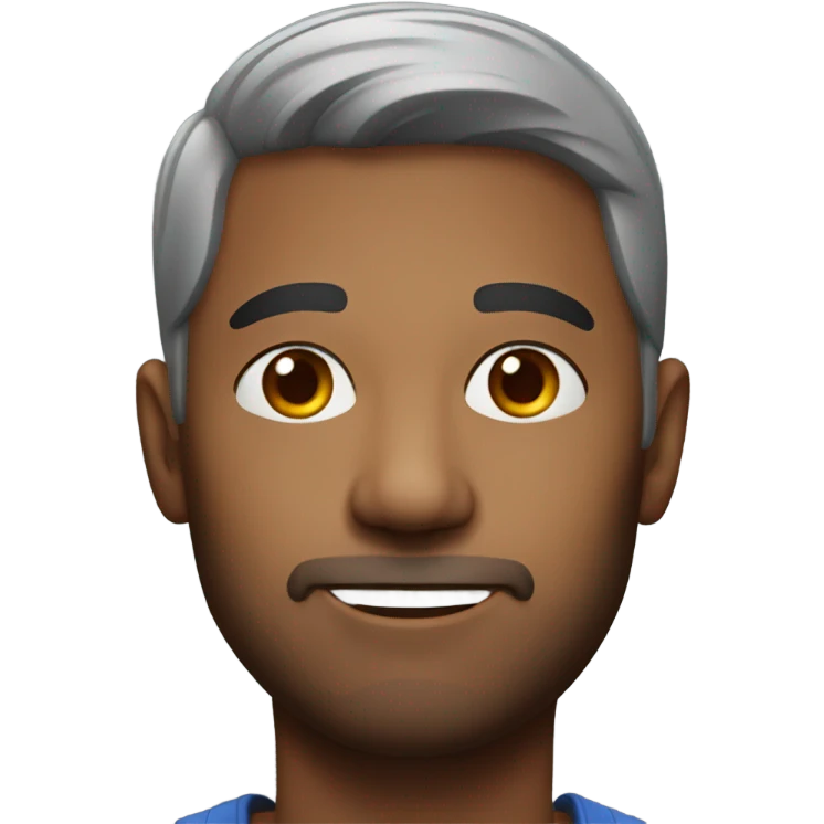 realistic portrait of a male emoji