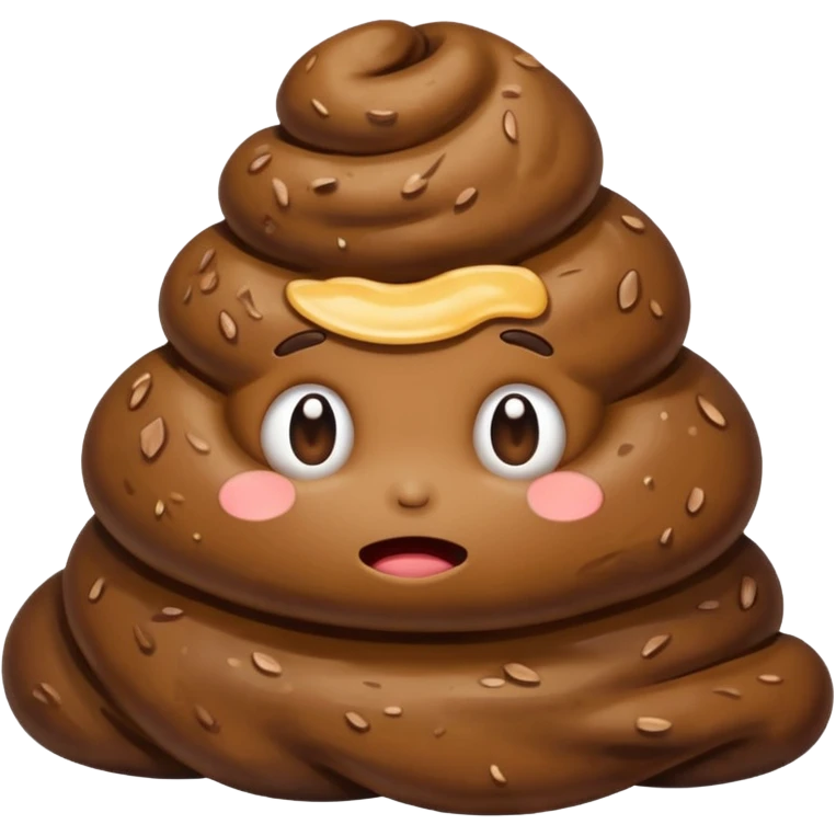 Poop stain emoji