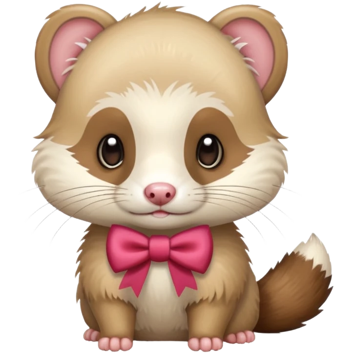 Ferret with a bow  emoji