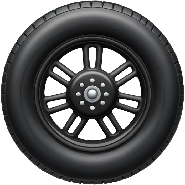 he aircraft's landing gear is one inflated, plump wheel with a strut, black in color emoji