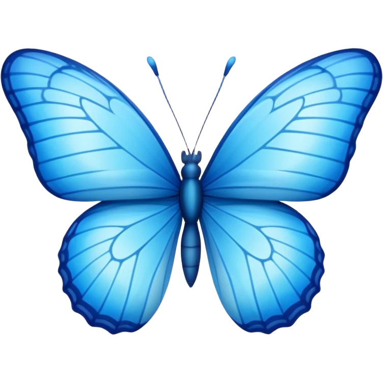 Borboleta azul emoji