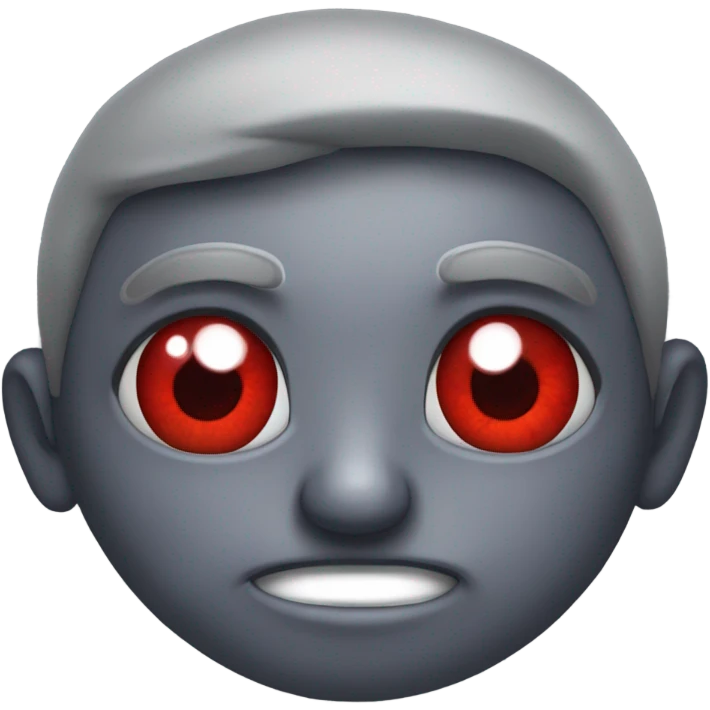 Squinty red eyes with veins emoji