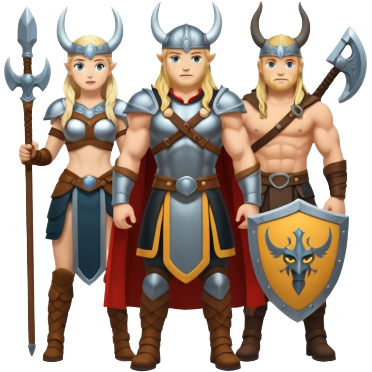 Norse gods and goddess emoji