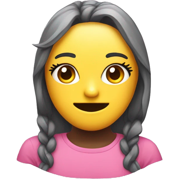 Chica kawaii con mascarilla  emoji