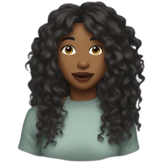 Sza qui chante emoji
