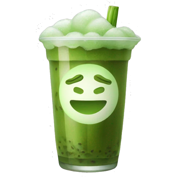 Iced matcha  emoji