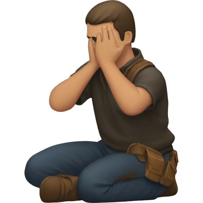 kneel down emoji
