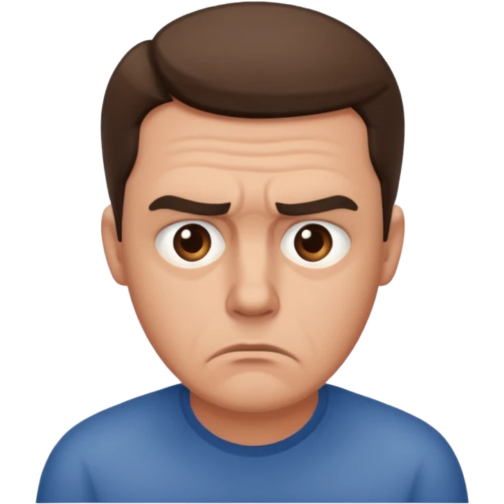 worried man emoji