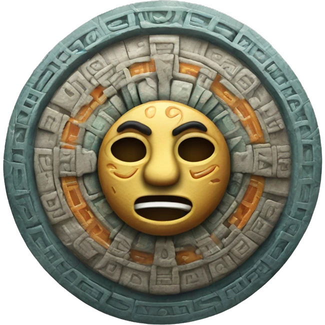 mayan calendar with storm warning emoji