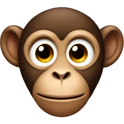 Small monkey with heart eyes emoji