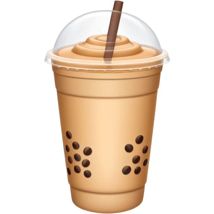 milk tea with boba in a to-go cup emoji