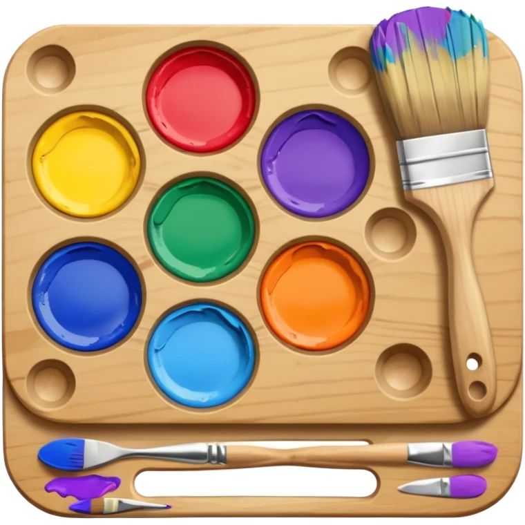 Palette with brush emoji