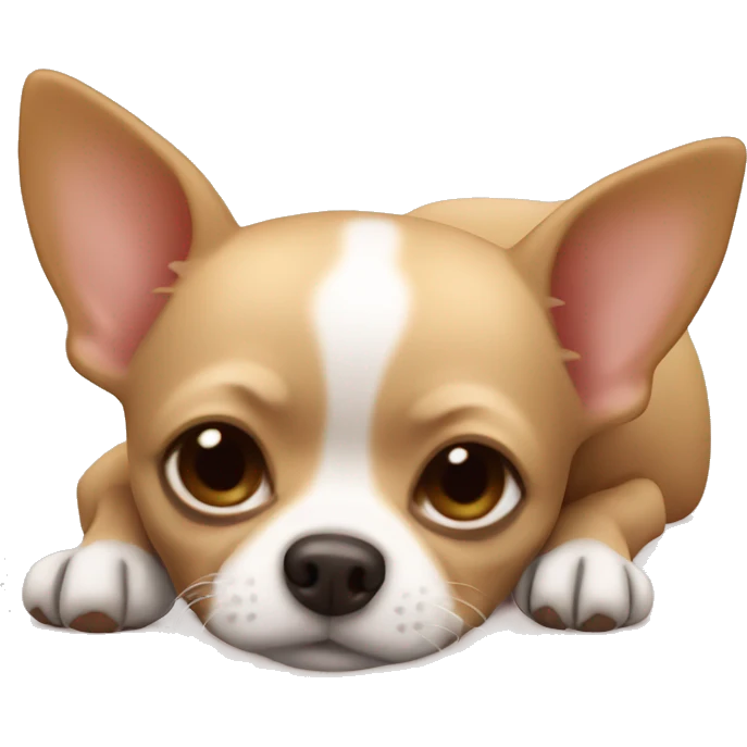 Chihuahua sleeping ￼ emoji