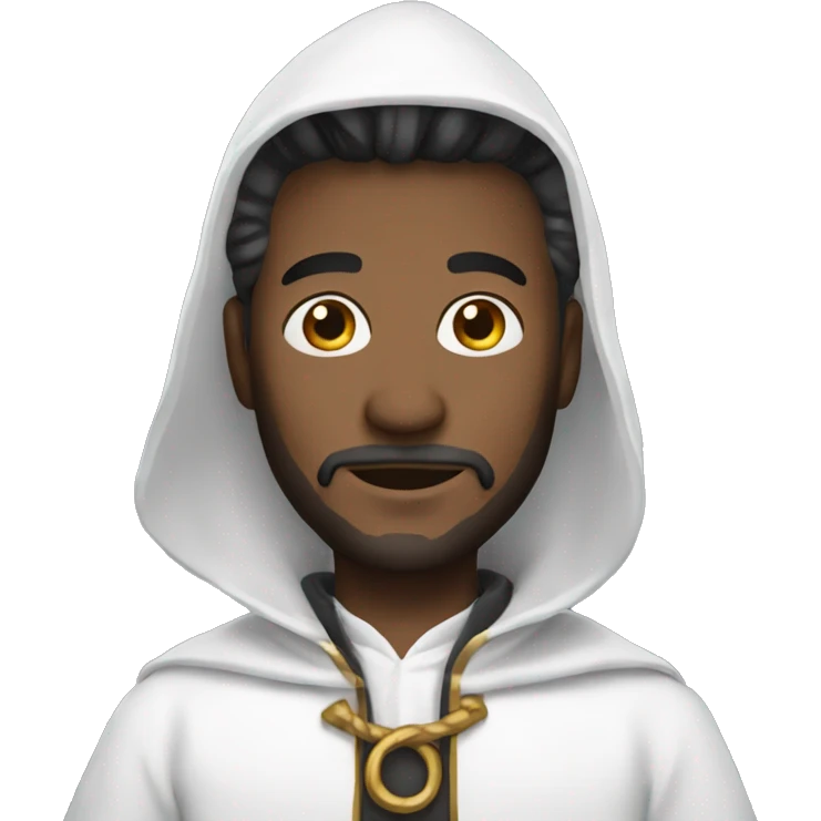 Create a man in a white wizard outfit  emoji