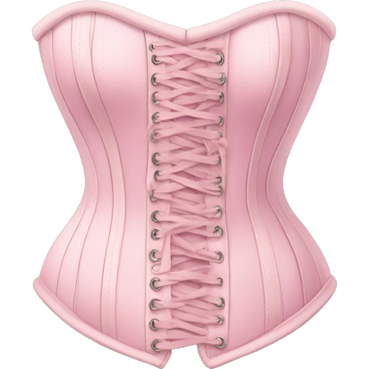 Pastel pink corset  emoji