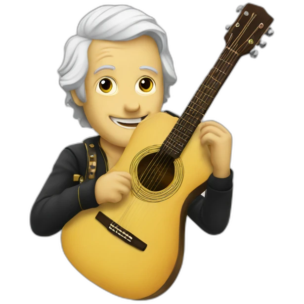 Vianney with a guitar emoji