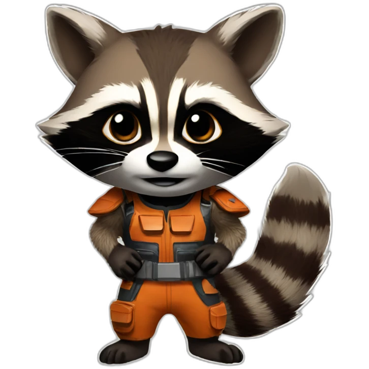 rocket raccoon emoji