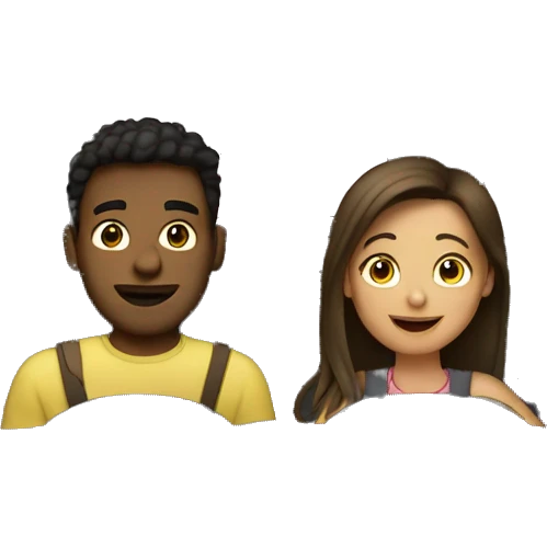 Girl riding in car with boyfriend emoji