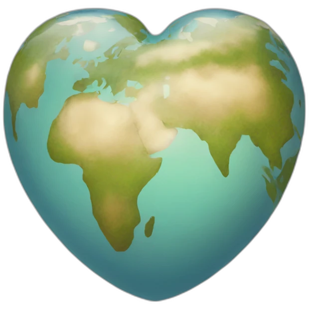 globe heart emoji