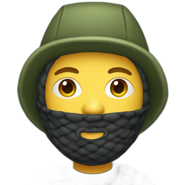 fisherman with balaclava and bob hat emoji