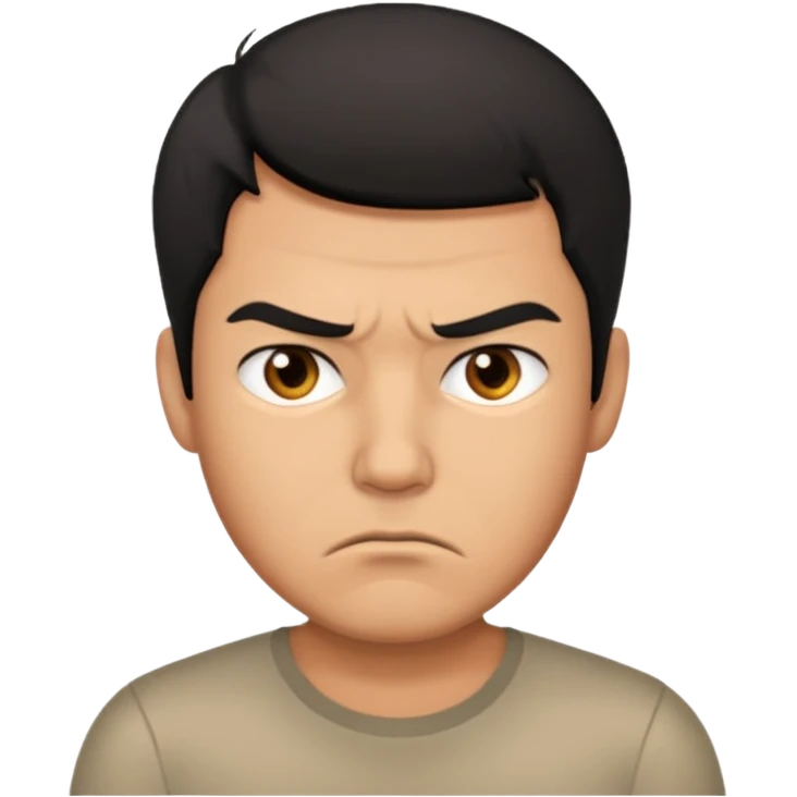 annoyed man said not emoji