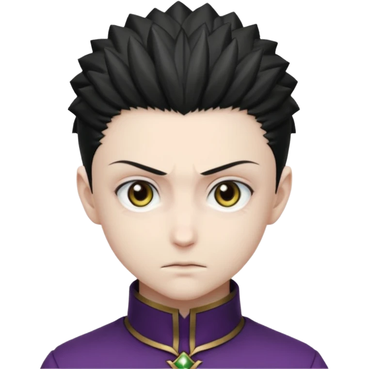 a front view shot of mere from hunter x hunter emoji