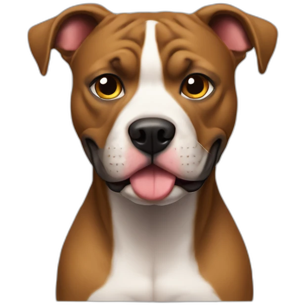 perro villano mitad pitbull emoji