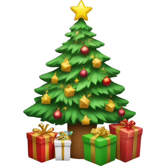 Christmas tree and gifts emoji