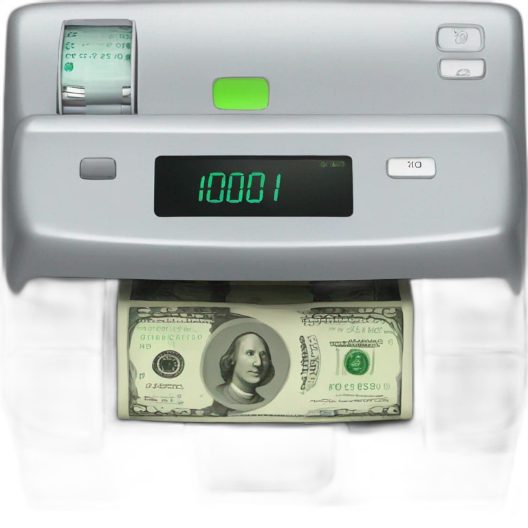 money counter from side emoji