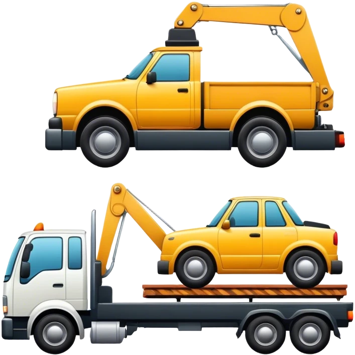 Car hauling emoji