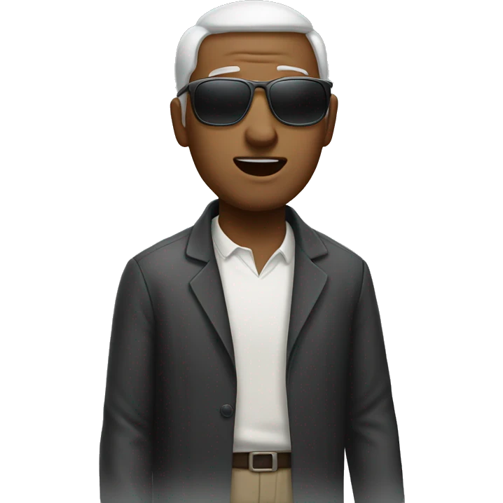 blind man emoji