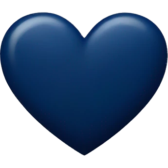 navy blue heart emoji
