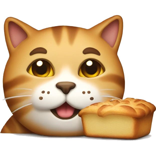 Baked cat emoji